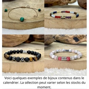 Calendrier de l'avent bijoux en pierres
