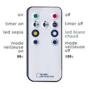 Nuit étoilée - guirlande led avec téléco