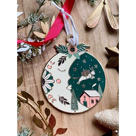 Ornement de noël lune