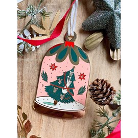 Ornement de noël chat dans l'arbre