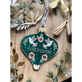 Ornement de noël noël ensemble