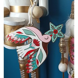 Ornement de noël hirondelle