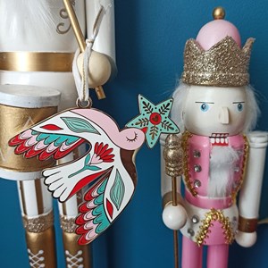 Ornement de noël hirondelle