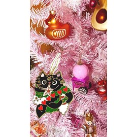 Ornement de noël chat