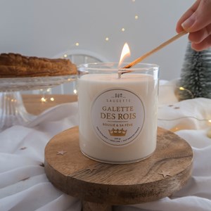 Galette des rois - bougie et sa fève