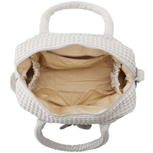 Sac à langer coton gaufré gris 28 x 42