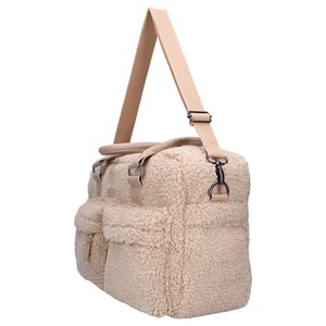 Sac à langer sherpa beige 28 x 40 cm