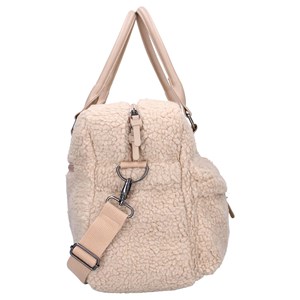 Sac à langer sherpa beige 28 x 40 cm