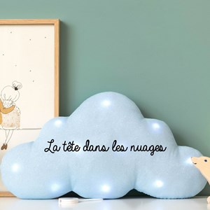 Veilleuse musicale nuage bleu pailleté