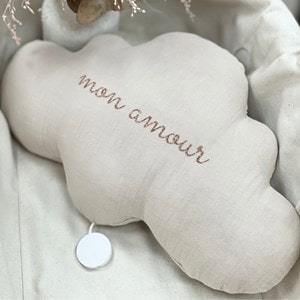Veilleuse musicale nuage beige