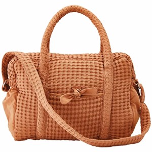 Sac à langer coton gaufré camel 28 x 42