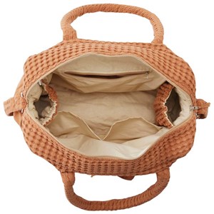Sac à langer coton gaufré camel 28 x 42