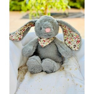 Peluche bouillotte déhoussable lapin