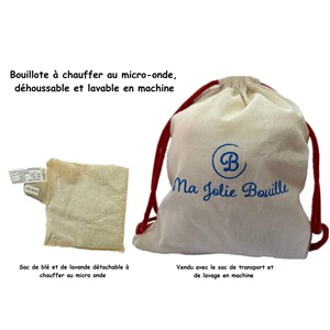 Peluche bouillotte déhoussable lapin