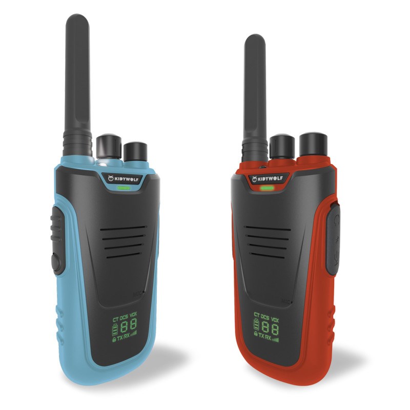 Kidywolf - Kidytalk talkie walkie bleu-rouge