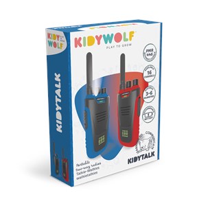 Kidytalk talkie walkie bleu-rouge