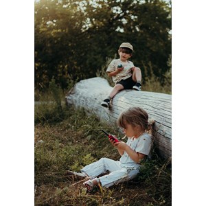 Kidytalk talkie walkie bleu-rouge