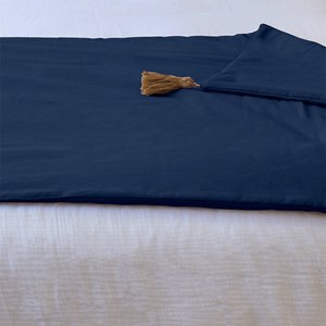 Édredon panama 90x190 cm pompons jute ma