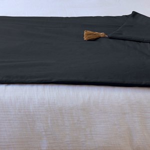 Édredon panama 90x190 cm pompons jute gr