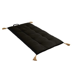 Édredon panama 90x190 cm pompons jute no