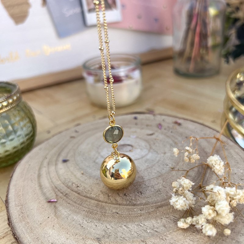 A Mes Copines - Bola de grossesse éclat labradorite