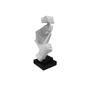 Statue design mr chut blanc collection i