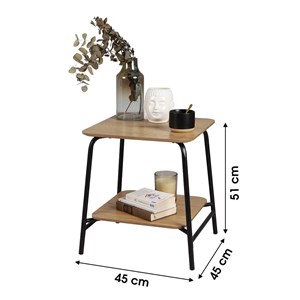 Table d'appoint 2 niveaux marcel