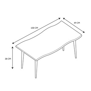 Table basse forest noir