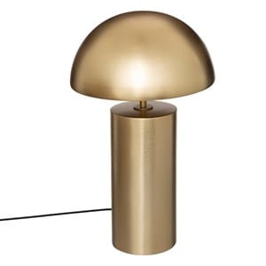 Lampe cylindrique champi dorée h50