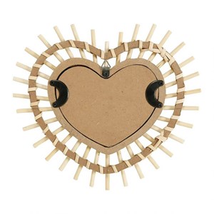 Miroir bambou cœur