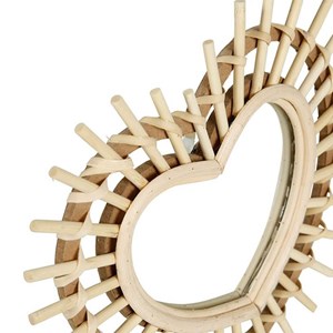 Miroir bambou cœur