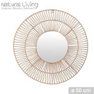 Miroir rond en corde d50