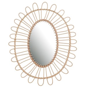Miroir dalia bambou 52x60 cm