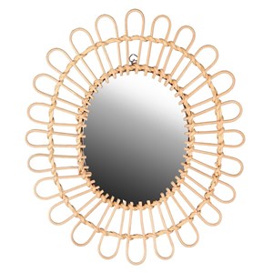 Miroir dalia rotin 34x39 cm