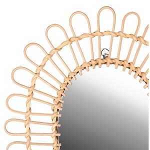 Miroir dalia rotin 34x39 cm