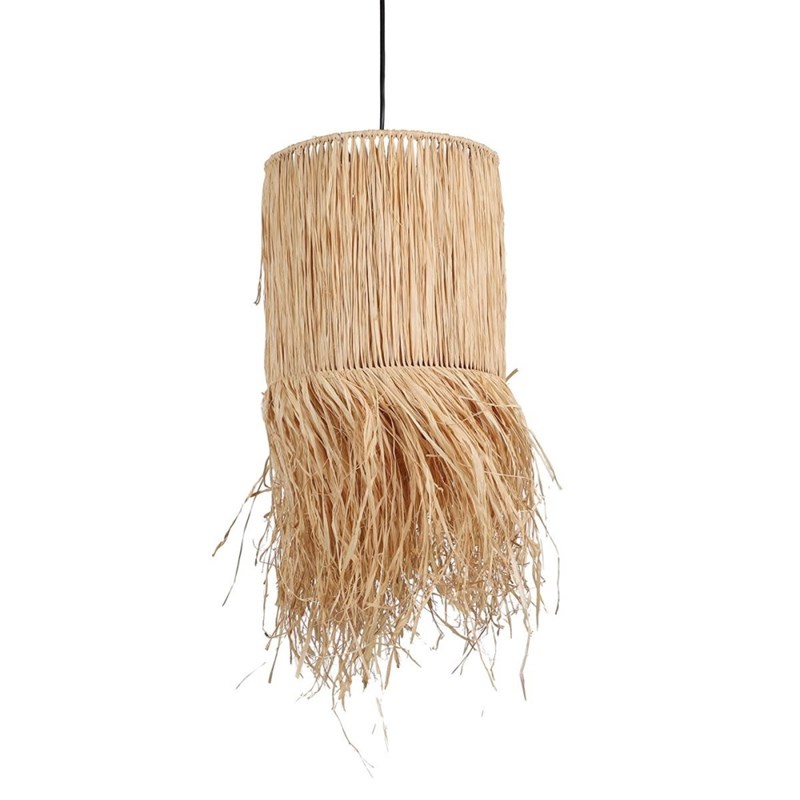 Decoratie - Suspension lungo raphia franges h60