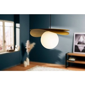 Suspension métal verre demoiselle d22