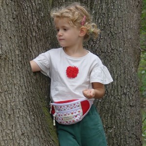 Sac banane enfant made in france -fraise