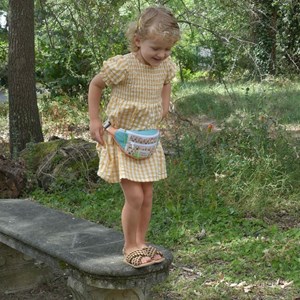 Sac banane enfant made in france -cactus