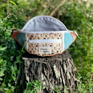 Sac banane enfant made in france -cactus