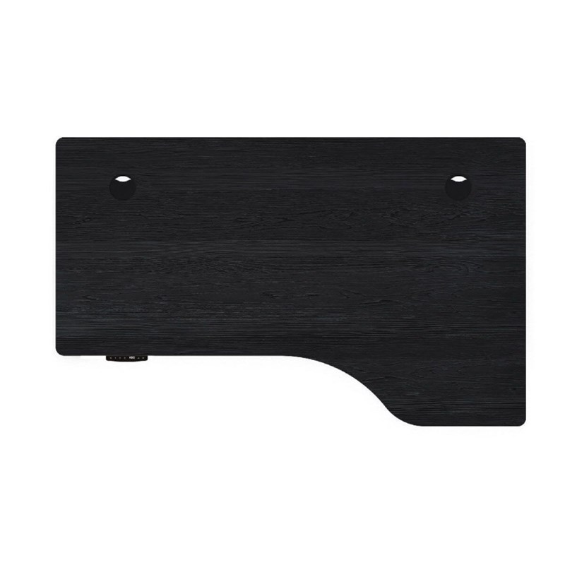 Plateau de bureau en bois droitier noir
