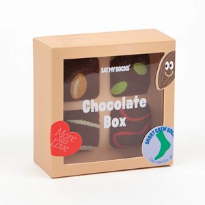 Chaussettes eat my socks boîte de chocolat