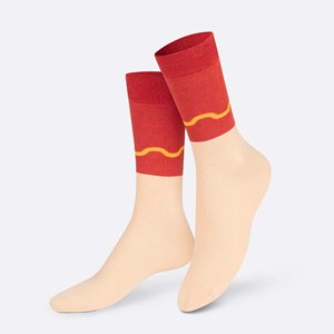 Chaussettes eat my socks hot dog