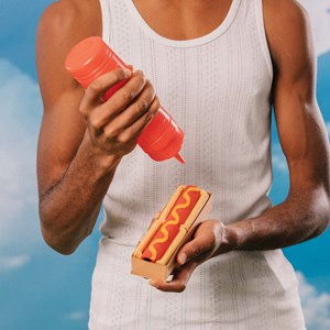 Chaussettes eat my socks hot dog