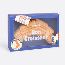 Chaussettes eat my socks croissant