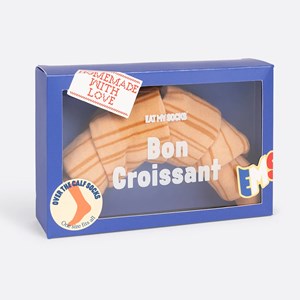 Chaussettes eat my socks croissant