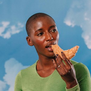 Chaussettes eat my socks croissant