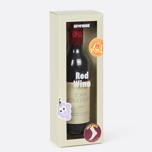 Chaussettes eat my socks vin rouge