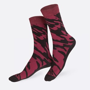 Chaussettes eat my socks vin rouge