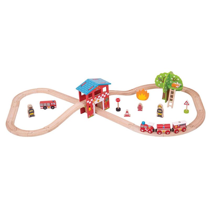 Circuit de train caserne de pompiers